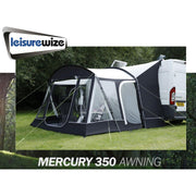 Leisurewize Campervan Mercury 350 Drive Away Pole Awning Low Top 180-210 Charcoal VW T5. T6 Leisurewize  - Dynamic Drive