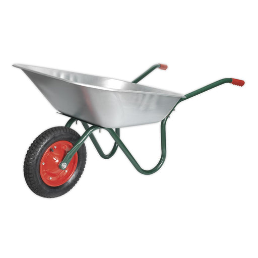 Sealey Wheelbarrow 65L Galvanized WB65 Sealey - Dynamic Drive