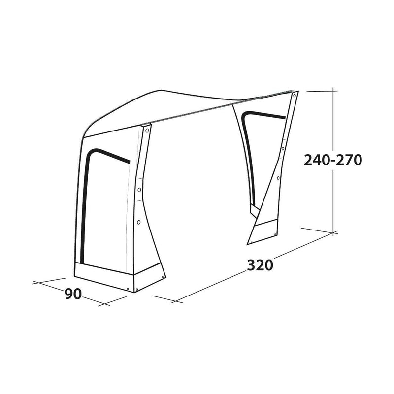 Outwell Tall Connection Parkville 200SA Connection Kit Outwell - Dynamic Drive
