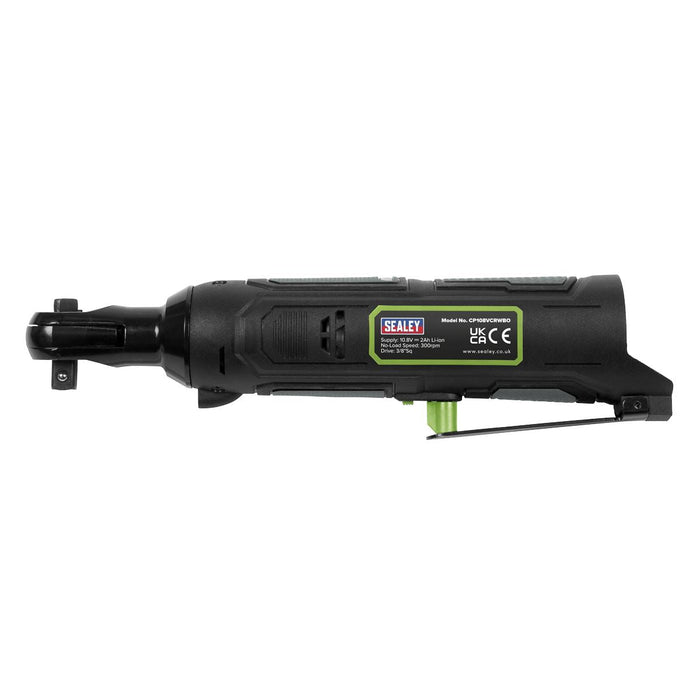 Sealey Cordless Ratchet Wrench 45Nm 3/8"Sq Drive 10.8V 2Ah SV10.8 Series Sealey - Dynamic Drive