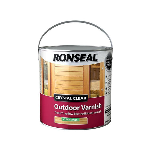 Ronseal Crystal Clear Outdoor Varnish Matt 750ml Ronseal - Dynamic Drive