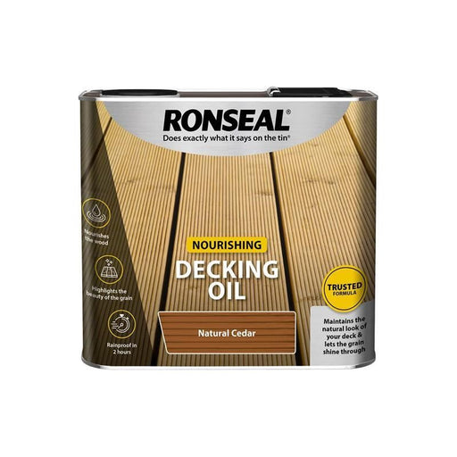 Ronseal Decking Oil Natural Cedar 2.5 litre Ronseal - Dynamic Drive