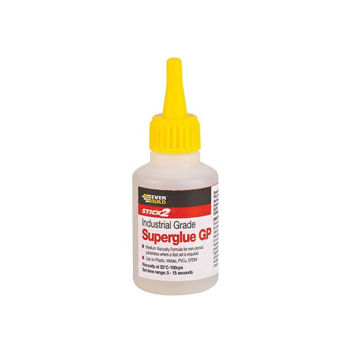 Everbuild Sika Industrial Superglue General Purpose 50g Everbuild Sika - Dynamic Drive
