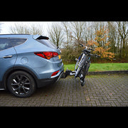 M-Way Towball Mounted Car Rear Tow Bar Cycle Holder 2 Bike Carriers w Electrics Maypole  - Dynamic Drive