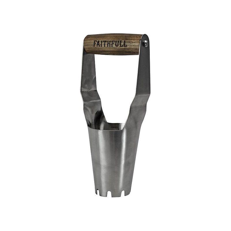 Faithfull Prestige Stainless Steel Bulb Planter Ash Handle Faithfull - Dynamic Drive