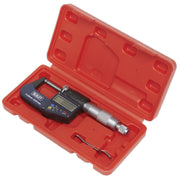 Sealey Digital External Micrometer 0-25mm(0-1") AK9635D Sealey - Dynamic Drive
