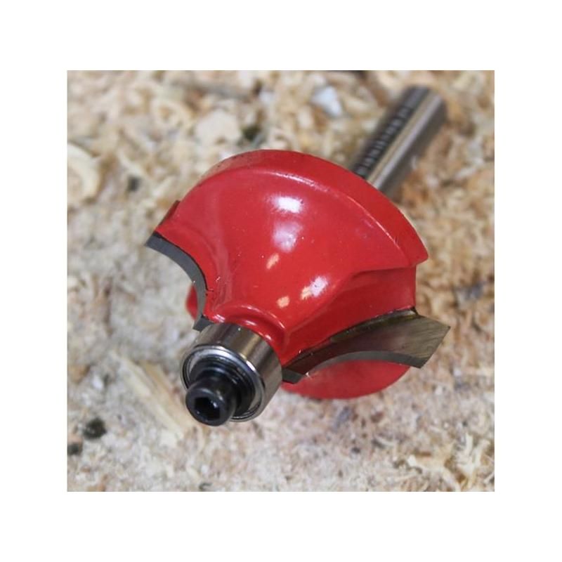 Faithfull Router Bit TCT 9.5mm Rounding Over 1/4in Shank Faithfull - Dynamic Drive