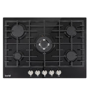 Baridi Gas Hob with 5 Cooking Zones 70cm - Black DH228 Baridi - Dynamic Drive