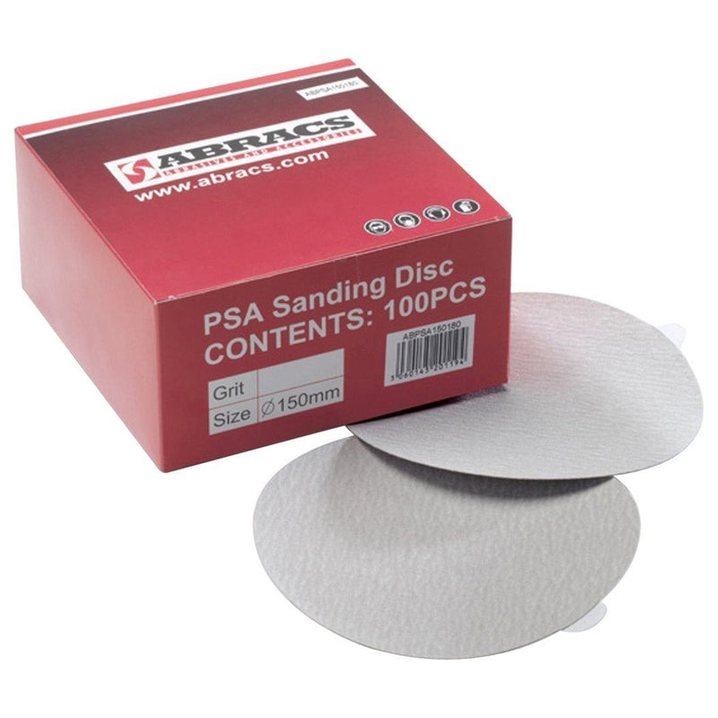 Connect Abracs PSA Sanding Discs 150mm x P100 100pc 32176 Tool Connection - Dynamic Drive