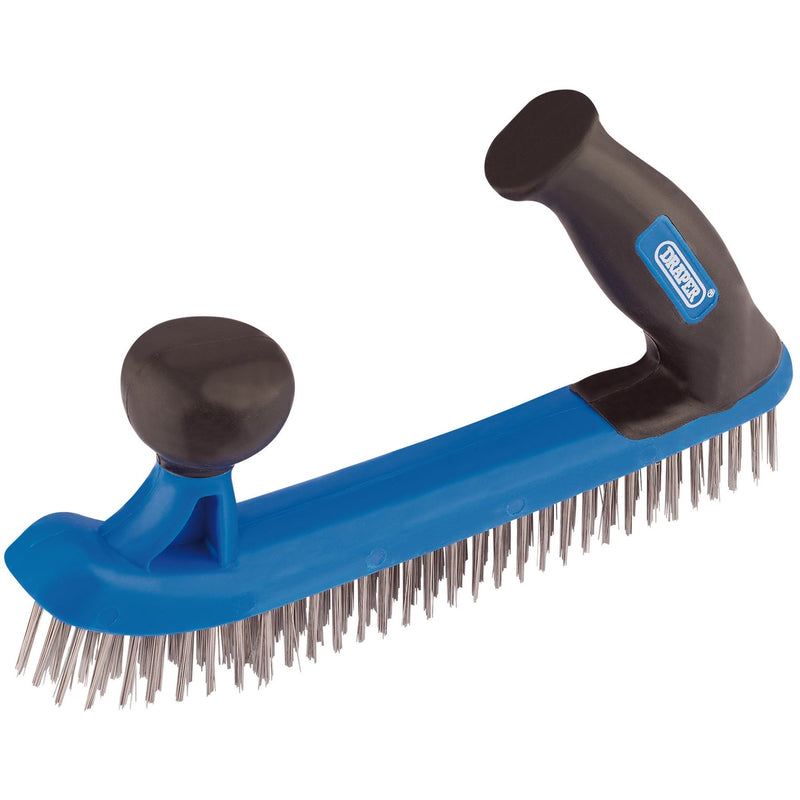 Draper Two Handle Wire Brush, 235mm 17188 Draper - Dynamic Drive