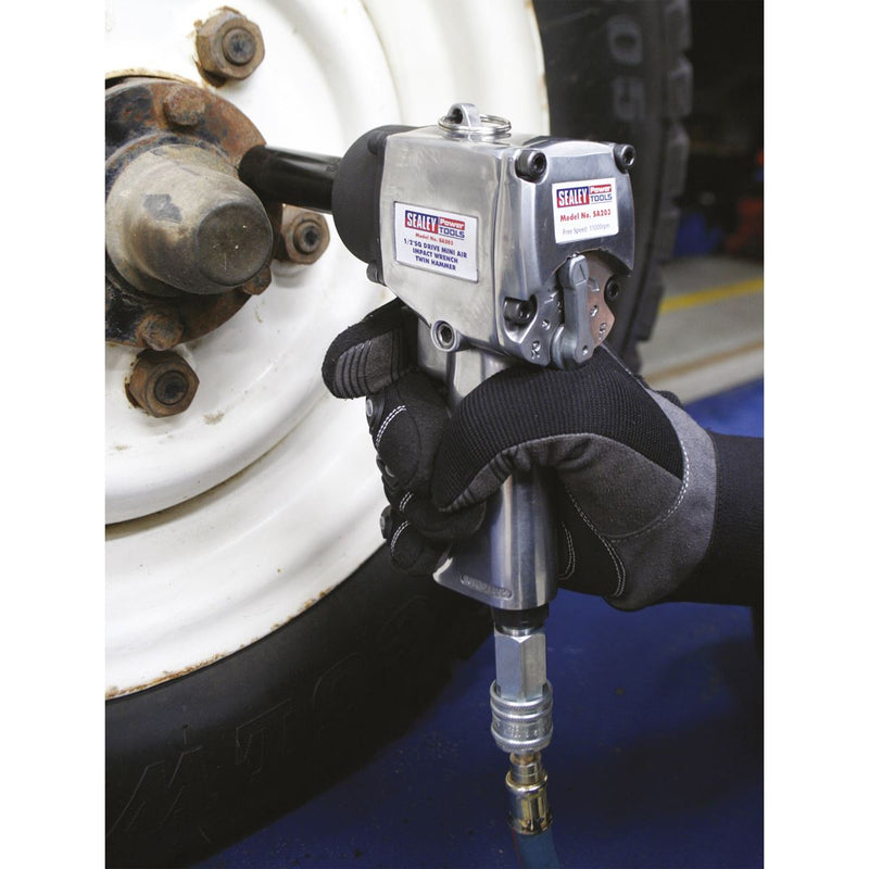 Sealey Air Impact Wrench 1/2Inchsq Drive Compact - Twin Hamm Sealey - Dynamic Drive