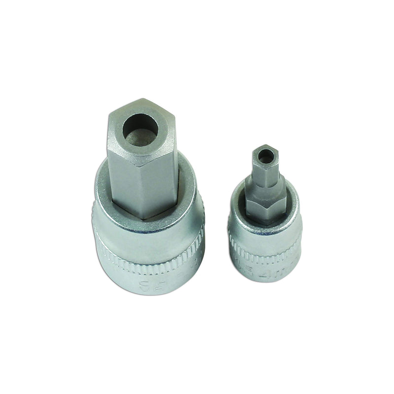 Laser Security Hex Socket Bit Set 1/4"D, 3/8"D, 1/2"D 13pc 7497 Laser - Dynamic Drive