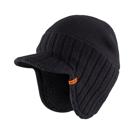 Scruffs Trade Peaked Beanie Black One Size Scruffs - Dynamic Drive