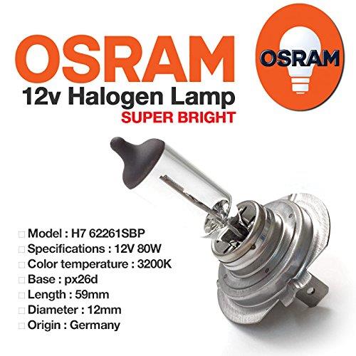 2 x OSRAM H7 Super Bright Premium 12V 80W High Wattage Off Road Headlight Bulbs OSRAM  - Dynamic Drive