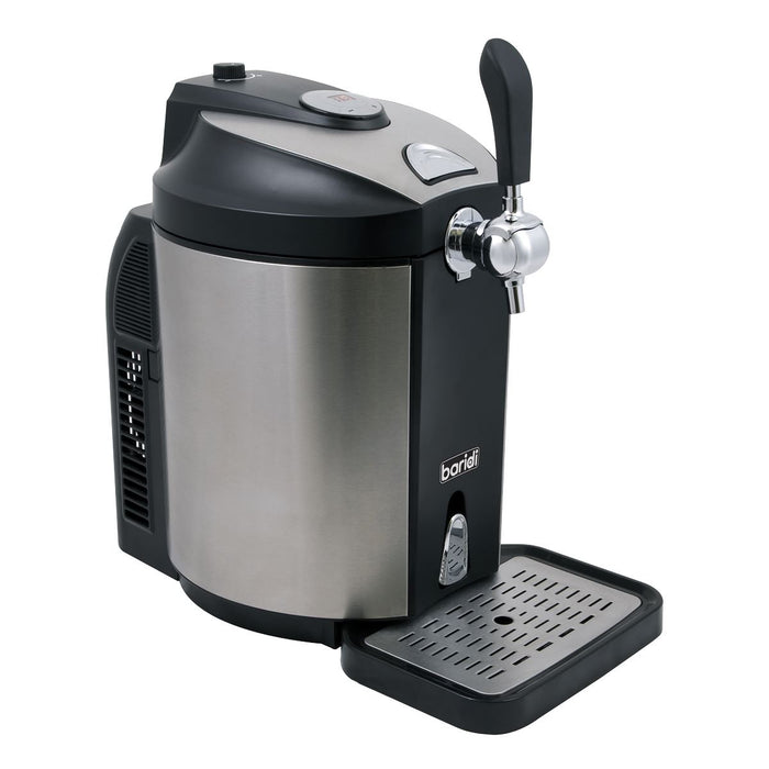 Baridi 5L Mini Keg Draft Beer Dispenser Tap 4C Integrated Cooling Baridi  - Dynamic Drive