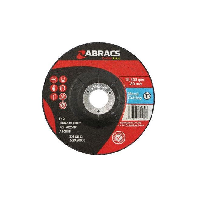 Connect Abracs DPC Cutting Discs 100mm x 3.0mm 10pc 32061 Tool Connection - Dynamic Drive
