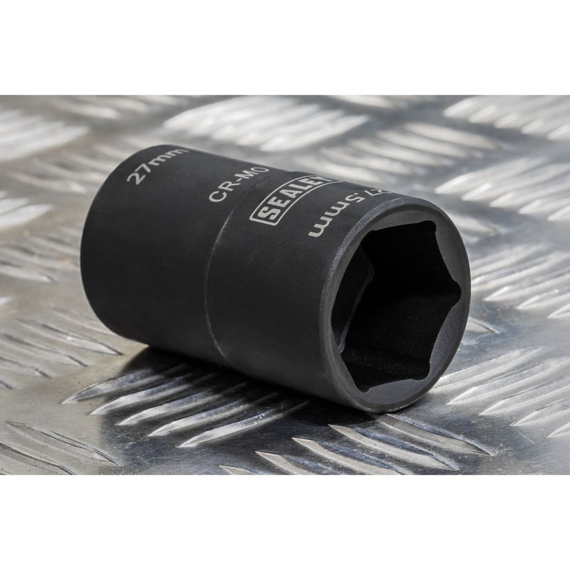 Sealey 63mm Double Ended Impact Socket 1/2"Sq Drive 27 x 27.5mm SX1822 Sealey - Dynamic Drive