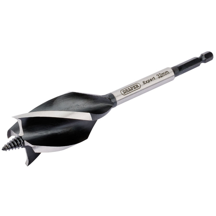 Draper 4 Fluted Auger Bit, 32 x 165mm 35135 Draper - Dynamic Drive