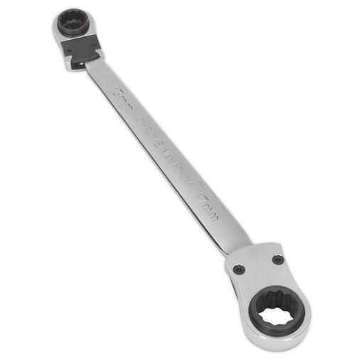 Sealey Ratchet Ring Spanner 4-in-1 Reversible Metric AK6389 Sealey - Dynamic Drive