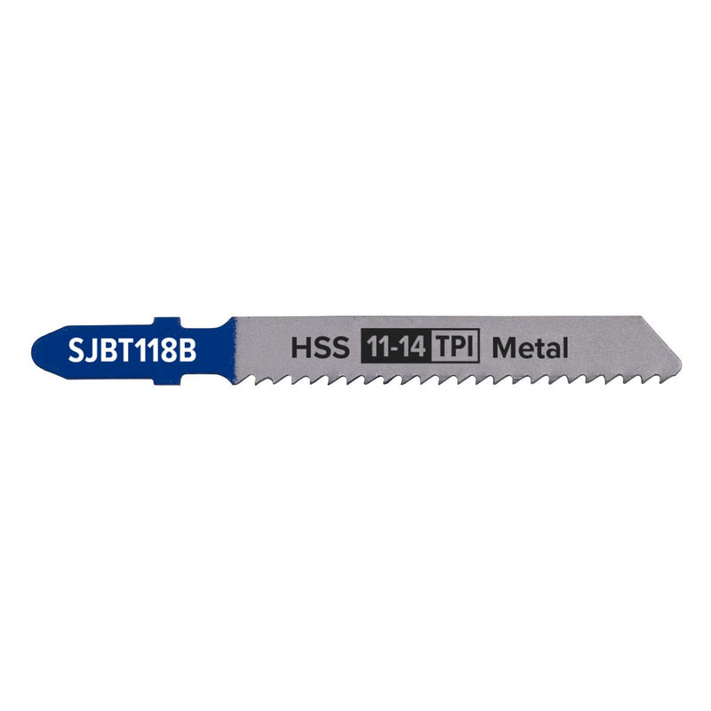 Sealey Jigsaw Blade Metal 92mm 11-14tpi Pack of 5 SJBT118B Sealey - Dynamic Drive