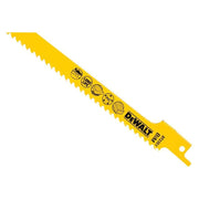 Dewalt Power Tools Bi-Metal Reciprocating Blade for Wood, Fine Fast Cuts 152mm x 6 TPI (Pack 5) DeWALT Power Tools - Dynamic Drive