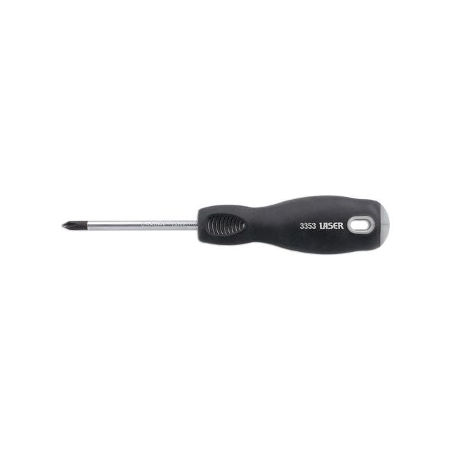 Laser Phillips Screwdriver Ph1 x 75mm 3353 Laser - Dynamic Drive