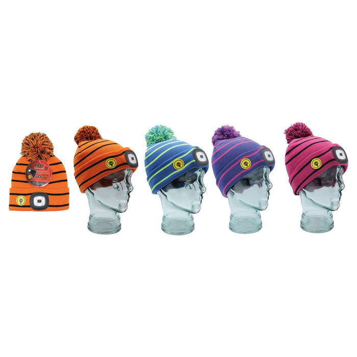Childrens LED light Hat (assorted colours) 3369 UK Camping And Leisure - Dynamic Drive