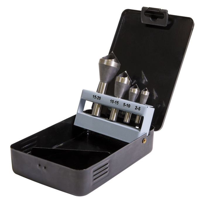 Sealey Slotted Deburring Countersink Drill Bit Set 4pc 90 CSSET4O Sealey - Dynamic Drive