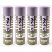 4x High Build Primer - 500ml Spray On Paint - Autotek Grey Aerosol High Coverage PMA - Dynamic Drive