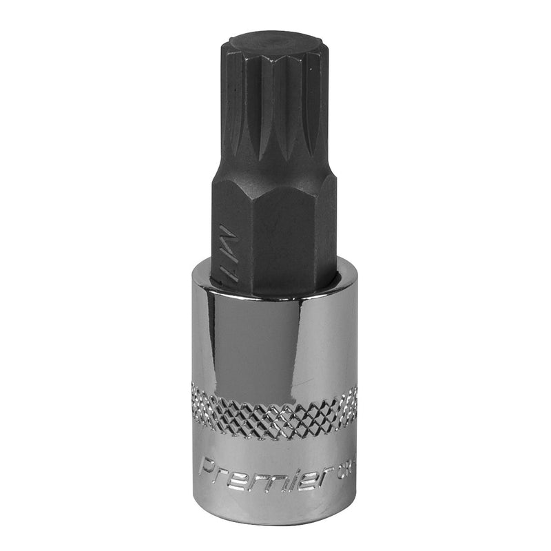 Sealey Spline Socket Bit M12 3/8"Sq Drive SBS009 Sealey - Dynamic Drive