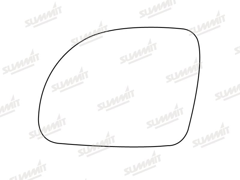 Summit Stick-On Standard Mirror Glass fits VW Beetle 99 on LHS Summit - Dynamic Drive