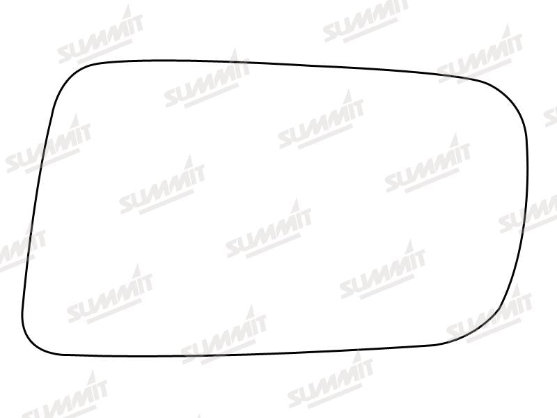 Summit Stick-On Standard Mirror Glass fits Toyota Camry 90 to 96 LHS Summit - Dynamic Drive