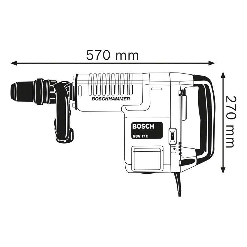 Bosch GSH 11 E SDS-Max Professional Demolition Hammer 1500W 240V Bosch - Dynamic Drive