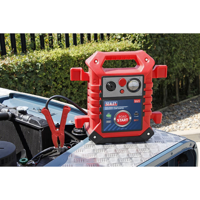 Sealey RoadStart® Emergency Jump Starter 12/24V 3000/1500 Peak Amps Sealey  - Dynamic Drive