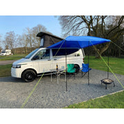Campervan Awning Sun Canopy Sunshade Motorhome for 4 or 6mm Rail Blue T4 T5 T6 Maypole - Dynamic Drive