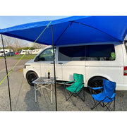 Campervan Awning Sun Canopy Sunshade Motorhome for 4 or 6mm Rail Blue T4 T5 T6 Maypole - Dynamic Drive