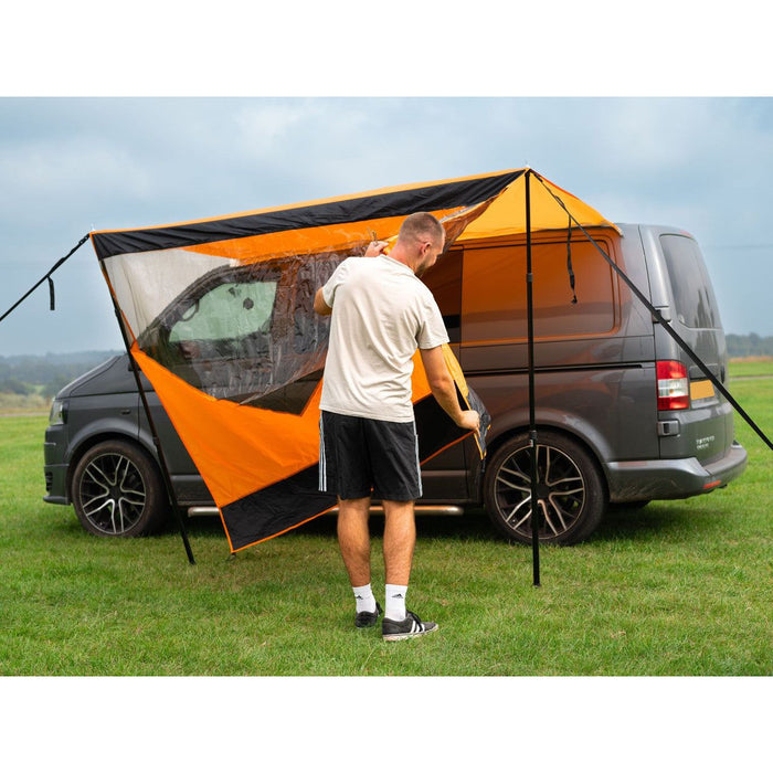Olpro Rectangle Canopy with window (Orange) Olpro - Dynamic Drive