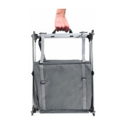 Camping Storage Cupboard Cabinet Folding Canvas Clothes Wardrobe 2 Shelves Camp Active - Dynamic Drive