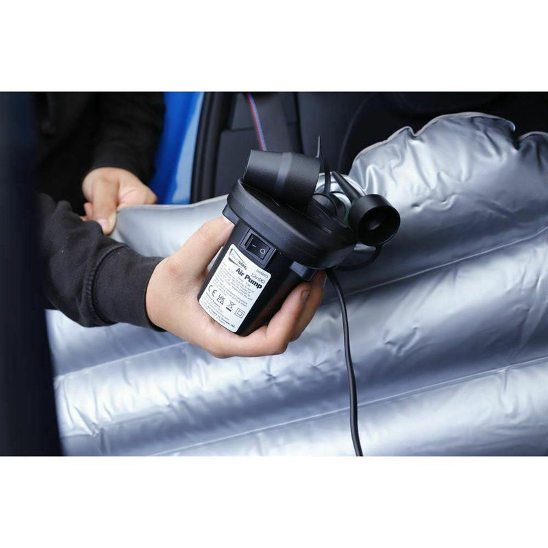 Camping Travel Inflatable Rear Car Boot Double Air Bed Mattress Grey Streetwize - Dynamic Drive