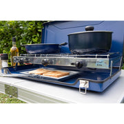Campingaz Camping Chef Folding Double Burner Stove With Grill Campingaz - Dynamic Drive