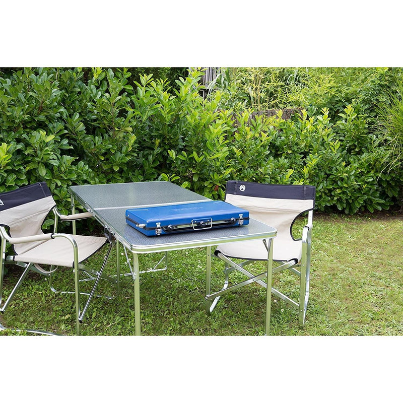 Campingaz Camping Chef Folding Double Burner Stove With Grill Campingaz - Dynamic Drive