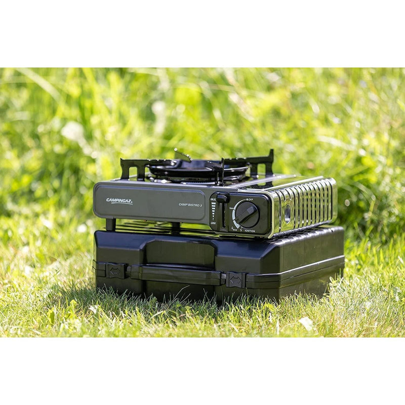 Campingaz Stove Camp Bistro 3 Camping Single Burner Hiking Outdoors Piezo Campingaz - Dynamic Drive