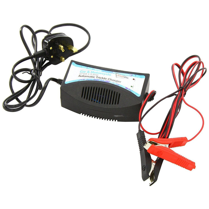 Car 12v battery charger trickle charge for STORAGE automatic cut out DEEP cycle Streetwize - Dynamic Drive