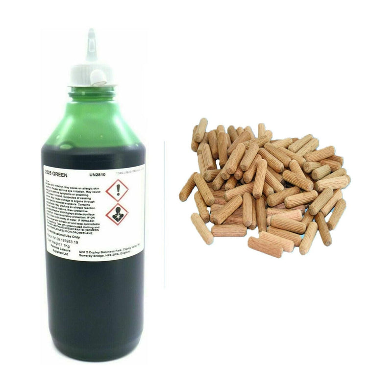 Caravan Floor Delamination Repair One Shot Green Poly Adhesive Kit +100 x Dowels Powerpart - Dynamic Drive