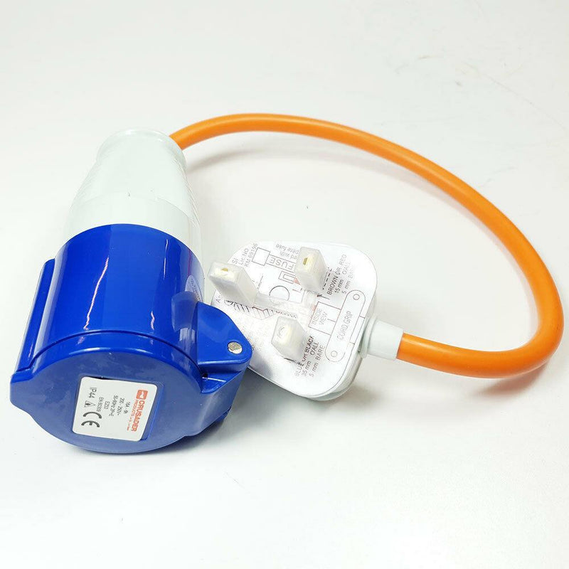 Caravan Hook Up Adapter 230V Uk Mains Conversion Plug Connector Lead Camping Crusader - Dynamic Drive