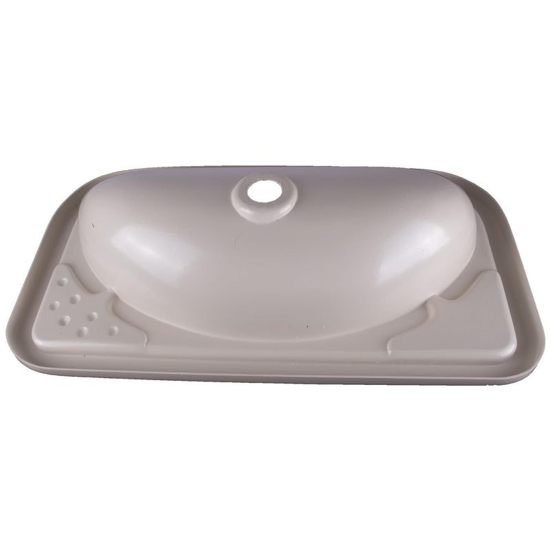 Caravan Motorhome Camper Boat Bathroom Ivory Plastic Vanity Sink Grove - Dynamic Drive