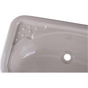 Caravan Motorhome Camper Boat Bathroom Ivory Plastic Vanity Sink Grove - Dynamic Drive