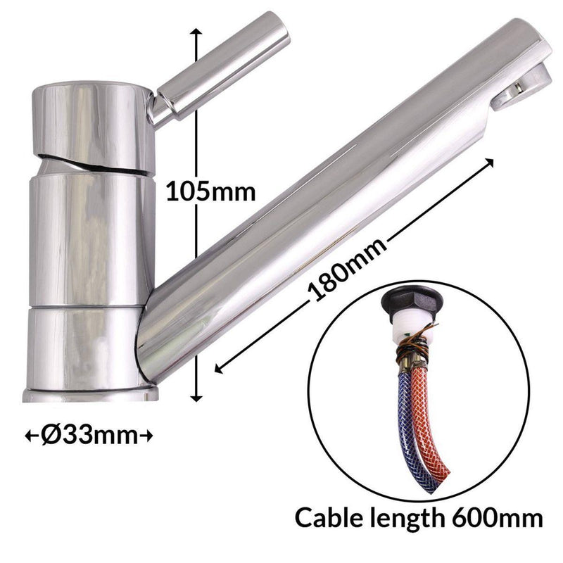 Caravan / Motorhome - Reich Mixer Tap – Trend E / D33 Mm – 671-802010P1B Reich - Dynamic Drive