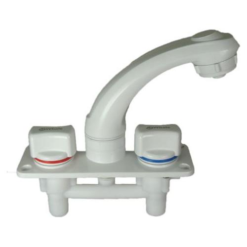 Caravan Motorhome Whale Elegance Mixer Tap White Hot Cold Camper Boat RT2010O Whale - Dynamic Drive