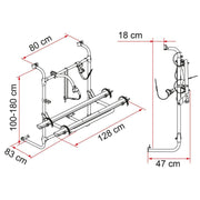 CARRY-BIKE CARAVAN UNIVERSAL 2 Bike Carrier 35 kg Caravan / Motorhome Fiamma - Dynamic Drive